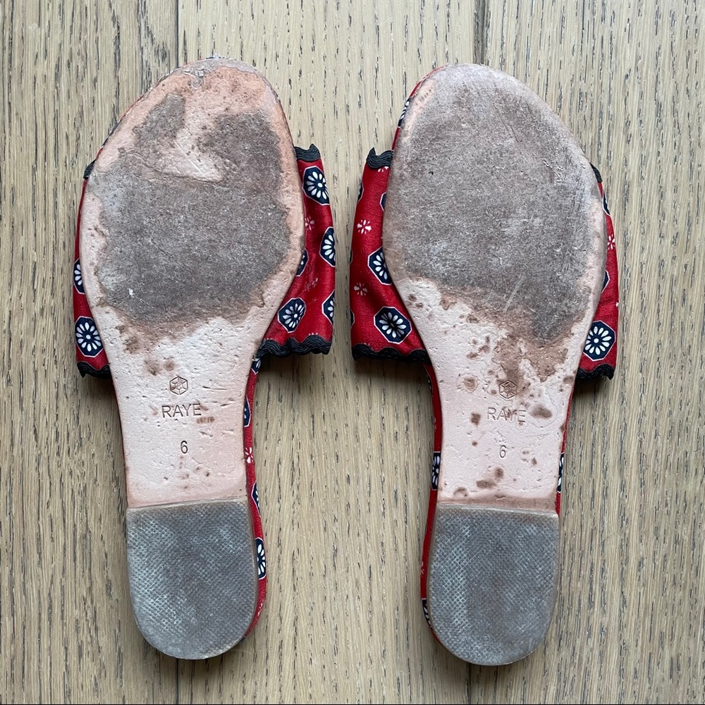 Red Patterned Slides - Picture 3 of 4